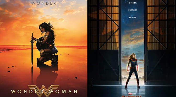 Is It Just Me or Are The Posters for ‘Wonder Woman’ and ‘Captain Marvel’ Similar?
